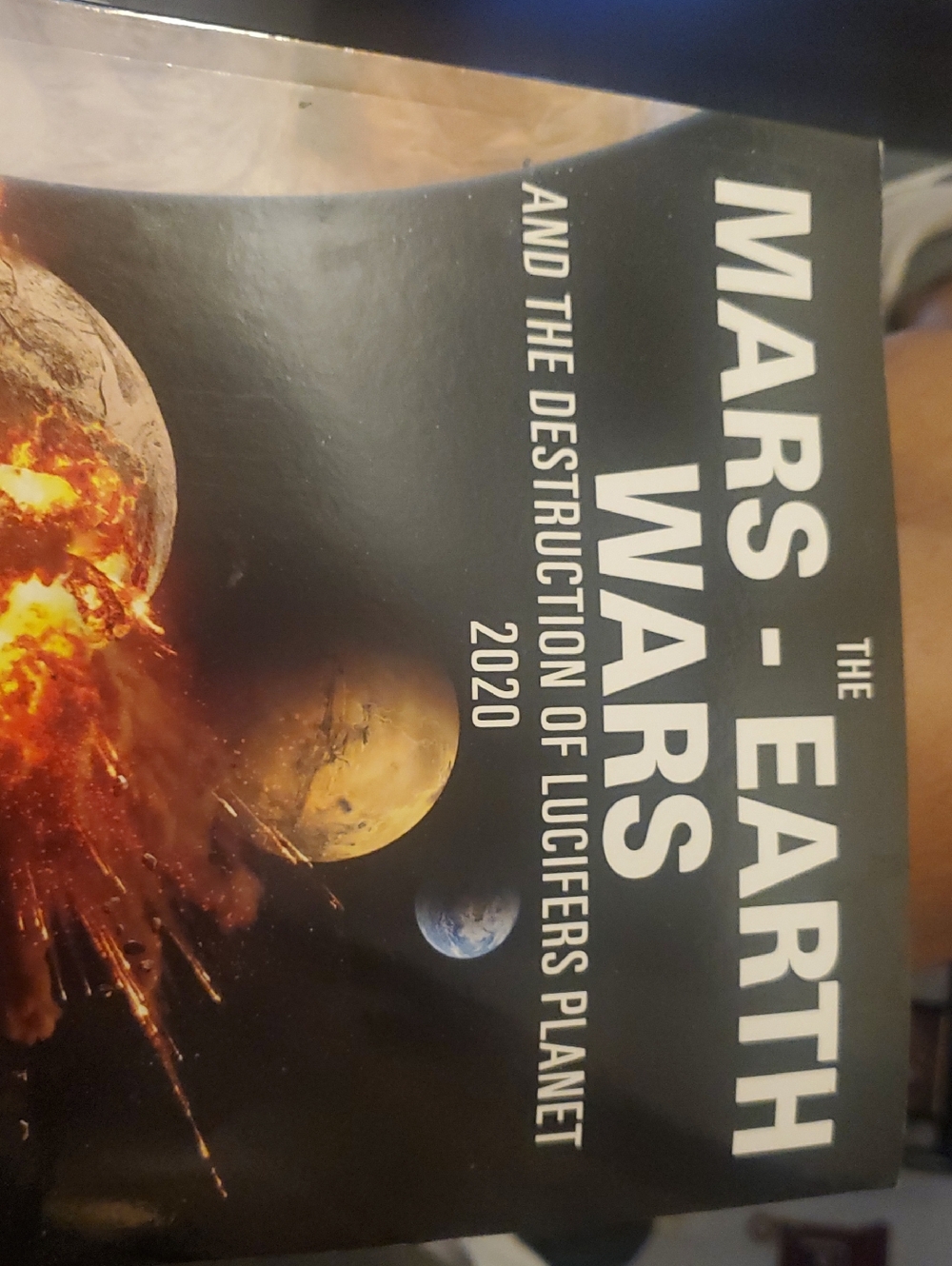 Mars-Earth Wars 2020 Paperback — Black Cover with Planet Explosion